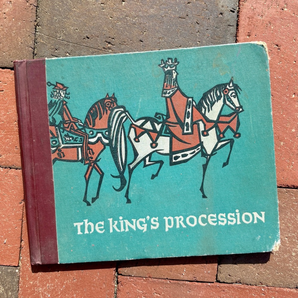 1963 The King's Procession Ozarks James & Ruth McCrea Illustration Medieval King